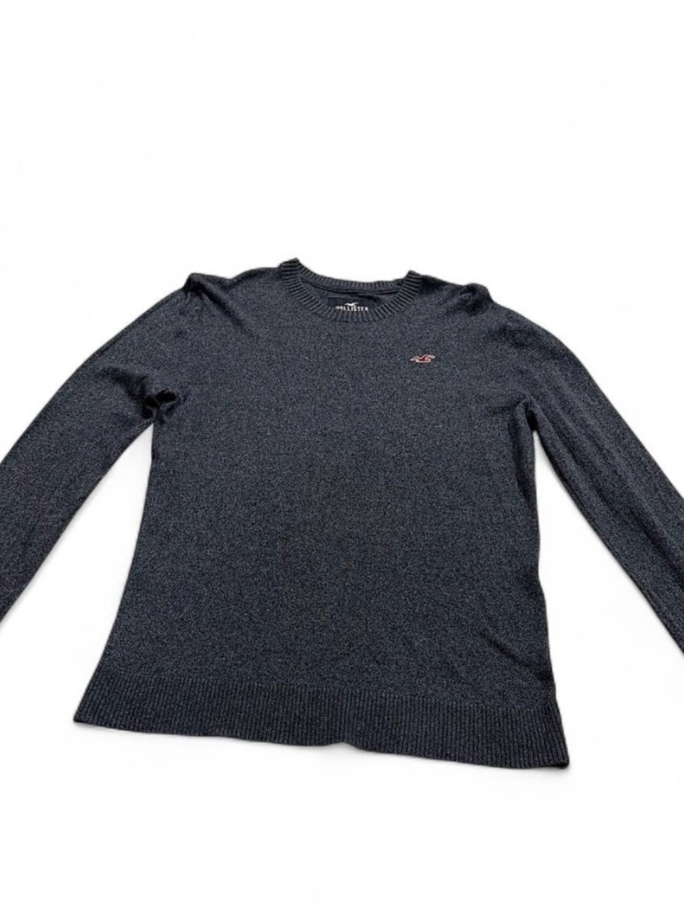 HOLLISTER Men’s Charcoal Crewneck Sweater Sz M in excellent conditioner